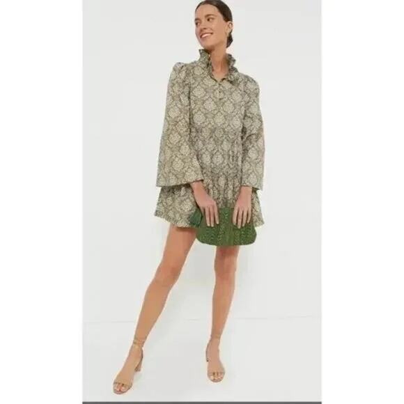 Hyacinth House Moss Printed Russell Mini Dress by Hyacinth House NWT Size Large - Picture 1 of 7